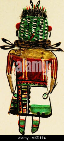 Hopi Katcinas 'dessiné par des artistes autochtones (1904) Banque D'Images