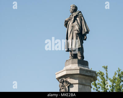 Monument à Adam Mickiewicz, Varsovie, Pologne Banque D'Images