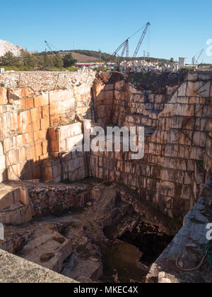 La carrière de marbre à Vila Viçosa, Alentejo Banque D'Images