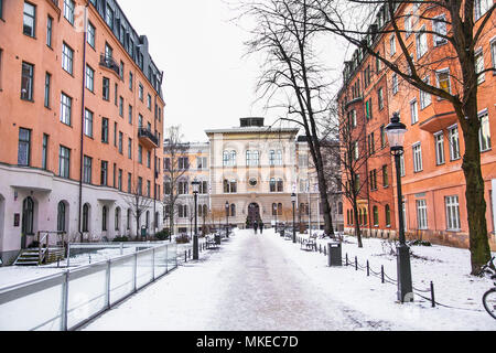 STOCKHOLM SUÈDE - Jan 18, 2016 : l'architecture dans le centre de Stockholm, le Jan 18, 2016, Suède. Stockholm est la capitale de la Suède et le plus pop Banque D'Images