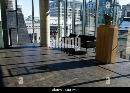 L'architecture moderne dans le pavillon Claire et Marc Bourgie du Musée des beaux-arts de Montréal Banque D'Images