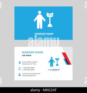 Modèle de conception de carte de visite professionnelle de musicien, la visite de votre entreprise, vecteur d'identité horizontale moderne Illustration de Vecteur