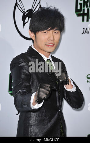Jay Chou, le frelon vert, première au Chinese Theatre à Los Angeles.un   Jay Chou 30 Red Carpet Event, Vertical, USA, Cinéma, Célébrités, photographie, Bestof, Arts, Culture et divertissement, Célébrités Topix fashion / Vertical, Best of, événement dans la vie d'Hollywood, Californie - Tapis rouge et en backstage, USA, Cinéma, Célébrités, cinéma, télévision, Célébrités célébrités musique, photographie, Arts et culture, Bestof, divertissement, Topix headshot, vertical, une personne, à partir de l'an 2011, enquête tsuni@Gamma-USA.com Banque D'Images