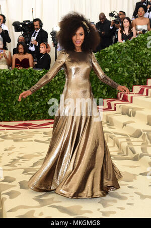 Kerry Washington qui fréquentent le Metropolitan Museum of Art Costume Institute Gala-bénéfice 2018 à New York, USA. ASSOCIATION DE PRESSE Photo. Photo : photo date : lundi 7 mai 2018. Voir PA story SHOWBIZ RENCONTRÉ Gala. Crédit photo doit se lire : Ian West/PA Wire Banque D'Images