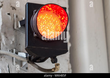 Alerte rouge à l'usine Banque D'Images