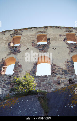 Ruines du château Brahehus près de Gränna, Suède. Banque D'Images