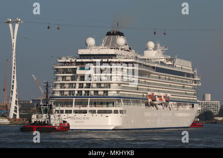 Bateau de croisière Sun Viking photographié à Greenwich dans le sud-est de Londres. Banque D'Images