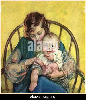 La mère et l'enfant Banque D'Images