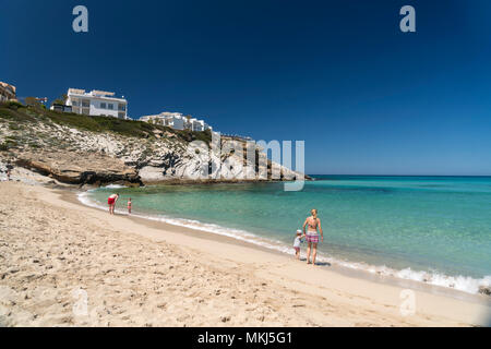 Strand und Bucht der Cala Mesquida, Capdepera, Majorque, Baléares, Espagne | Cala Millor beach et bay, Manacor, Majorque, Îles Baléares, Espagne Banque D'Images