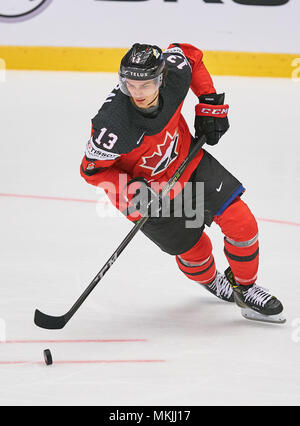 Herning, Danemark, 07 mai 2018. Coupe du monde de hockey 2018, Herning, Mai 07, 2018 Matt BARZAL, pouvez 13 CANADA - DANEMARK 7-1 Coupe du monde hockey sur glace 2018 DEB , à Herning, Danemark, 07 mai 2018 © Peter Schatz / Alamy Live News Banque D'Images