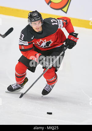 Herning, Danemark, 07 mai 2018. Coupe du monde de hockey 2018, Herning, Mai 07, 2018 Matt BARZAL, pouvez 13 CANADA - DANEMARK 7-1 Coupe du monde hockey sur glace 2018 DEB , à Herning, Danemark, 07 mai 2018 © Peter Schatz / Alamy Live News Banque D'Images