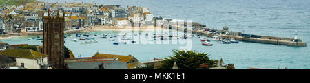 St Ives, Cornwall, Skyline Banque D'Images