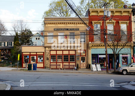 Village de Cold Spring, NY bâtiment municipal. l'extérieur. Banque D'Images