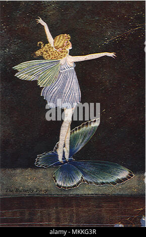 Conte sur un papillon Banque D'Images