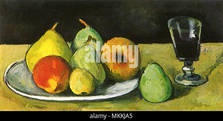 Et les poires en verre Banque D'Images