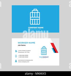 Modèle de conception de carte de visite des ordures, la visite de votre entreprise, vecteur d'identité horizontale moderne Illustration de Vecteur