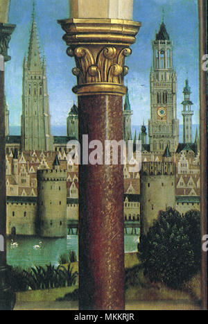 Horizon 1490 Bruges Banque D'Images