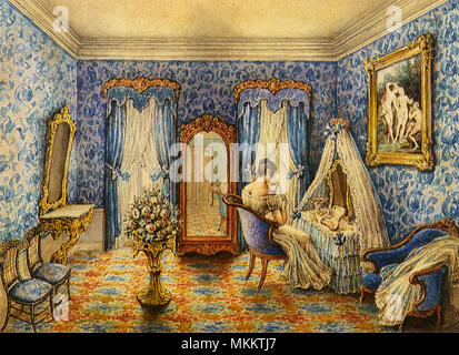 Second Empire Boudoir Banque D'Images