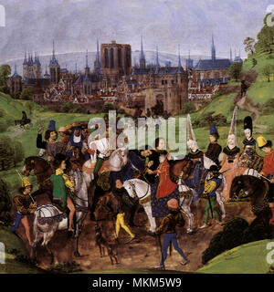 Arrivée de Louis II Banque D'Images