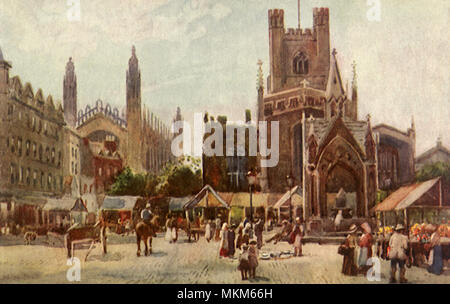 Place du marché. Cambridge. Banque D'Images