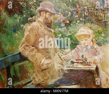 La fille d'Eugène Manet Banque D'Images