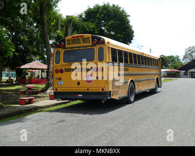 Thomas Built bus scolaire à Costa Rica 2018 Banque D'Images