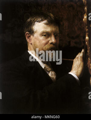 L'auto-portrait de Sir Lawrence Alma-Tadema Banque D'Images