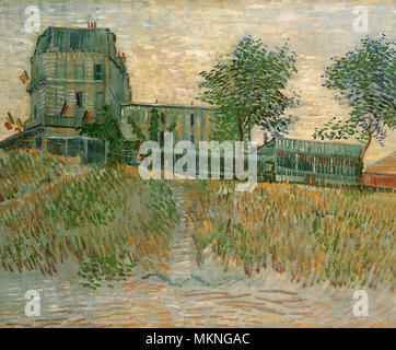 Le restaurant de la Sirène à Asnières Banque D'Images