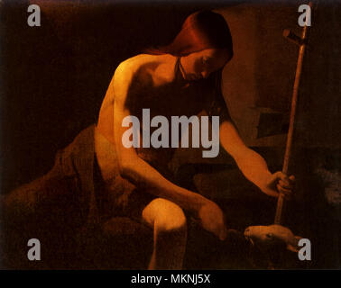 Saint Jean Baptiste dans le désert Banque D'Images