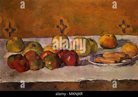 Pommes et biscuits Banque D'Images