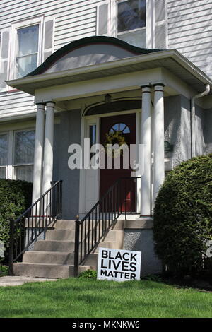 Paysage ordinaire à Evanston, Illinois. Banque D'Images