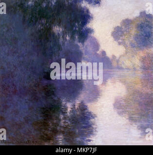 Matin sur la Seine, beau temps Banque D'Images