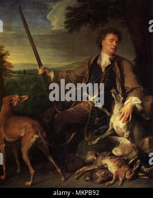 Portrait de l'artiste en robe de chasse Banque D'Images