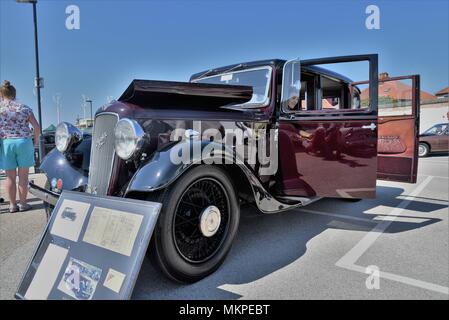 Cleveleys, Lancashire, Royaume-Uni. Le 6 mai 2018. Cleveleys Classic Car Show à Jubilee Gardens (BVPG) Blackpool Groupe Préservation du véhicule Banque D'Images