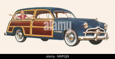 1949 Ford Custom Station Wagon Banque D'Images