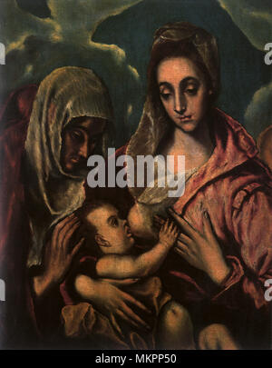 La Sainte Famille avec sainte Anne Banque D'Images