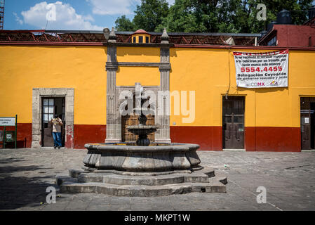 Casa Municipal, également appelé La Casa de Cortés ou Chambre des Cortes, Coyoacan, Mexico City, Mexico Banque D'Images