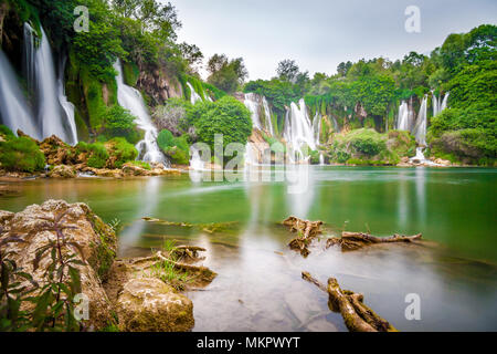 Cascades de kravice Bosnie et Herzégovine Banque D'Images