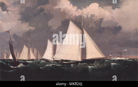 New York Yacht Club Regatta Banque D'Images