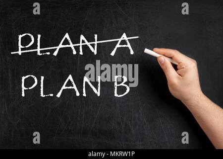 Autre Plan croisé sur tableau noir ou tableau à Banque D'Images