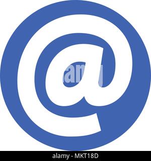 Adresse e-mail, icône isolé sur fond blanc Illustration de Vecteur