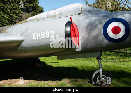 Gloster Javelin en avion de chasse de la guerre froide Banque D'Images