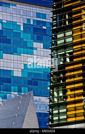 L'architecture de verre et d'acier spectaculaire au Aria Resort en centre-ville de Las Vegas NEVADA USA Banque D'Images