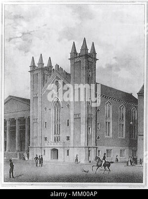 Temple maçonnique. Boston. 1832 Banque D'Images