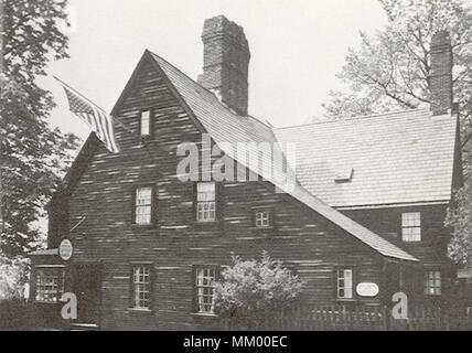 Maison de Seven Gables. Salem. 1950 Banque D'Images