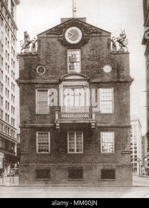 Old State House. Boston. 1920 Banque D'Images