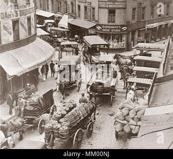 Haymarket Square. Boston. 1900 Banque D'Images