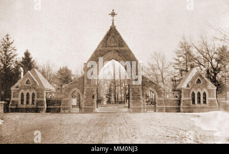 Oak Grove Cemetery. Fall River. 1880 Banque D'Images