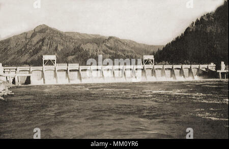 Barrage de Bonneville sur le fleuve Columbia. Bonneville. 1945 Banque D'Images