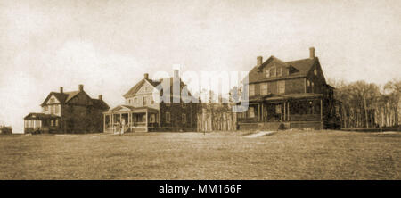 Rangs des officiers. Fort Rodman. New Bedford. 1906 Banque D'Images